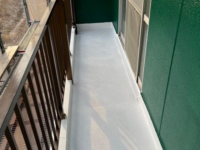 明石市のベランダ防水工事完了